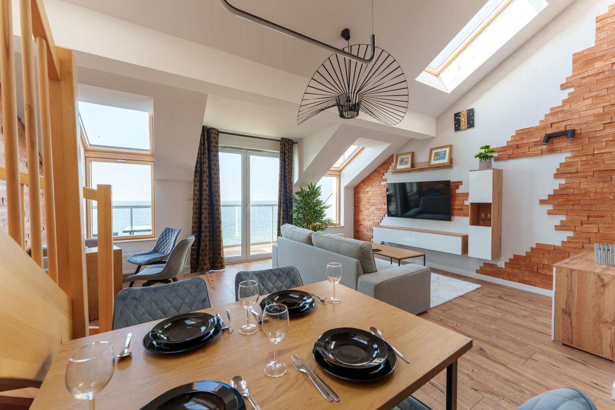 Ustronie Apartments Z Widokiem Na Morze 20 M Do Plazy Ustronie Morskie Kültér fotó